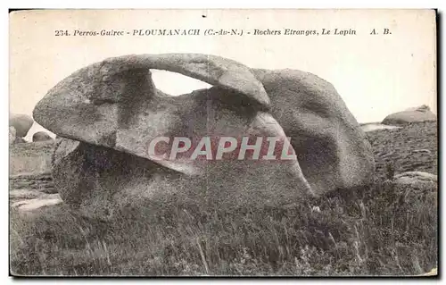 Cartes postales Ploumanac h les Rochers Etranges Le Lapin