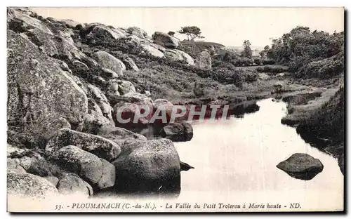 Ansichtskarte AK Ploumanac h La Vallee du petit Troierou a Maree haute