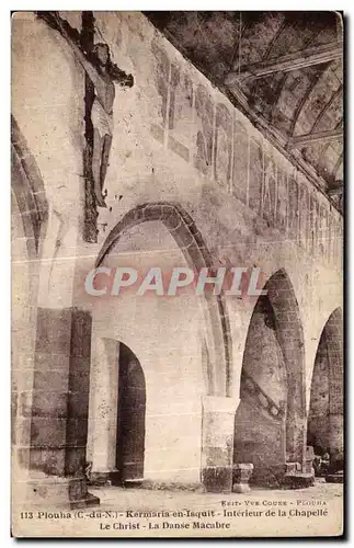 Ansichtskarte AK Plouha Kermaria en Isquit Interieur de la Chapelle Christ