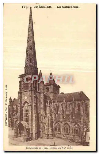 Cartes postales Treguier La Cathedrale