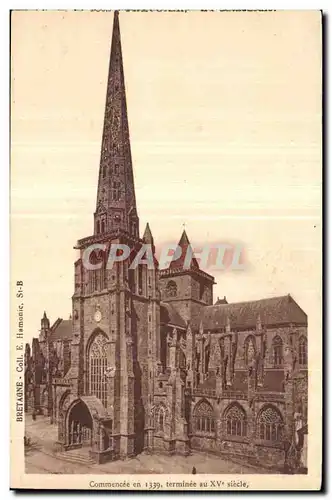 Cartes postales Treguier Cathedrale 1339 Terminee au XV siecle