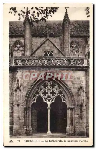 Ansichtskarte AK Treguier La Cathedrale le nouveau Porche