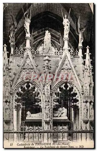 Cartes postales Cathedrale de Treguier Interieur Le tombeau de Saint Yves