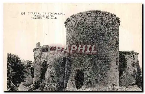 Cartes postales Chateau de Tonquedec Tourelles