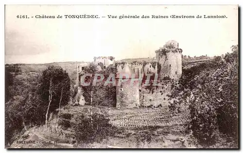 Ansichtskarte AK Chateau de Tonquedec Vue generale des Ruines