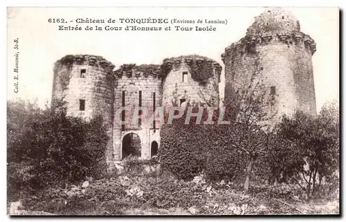Ansichtskarte AK Chateau de Tonquedec Vue genevale des Ruines Tonquedec Entree de la Cour d Honneur et Tour Isole