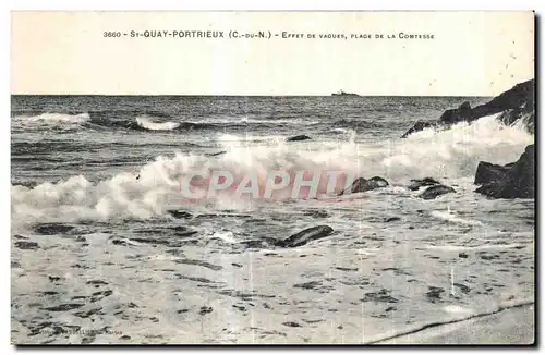 Cartes postales Saint Quay Portrieux Efflt de Vagules Plage De la Comtesse