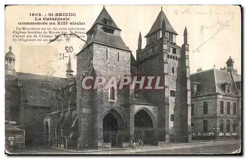 Cartes postales Saint Brieuc La Cathedrale Ce Monument est un des Rares Specimens d eglises fortifiees