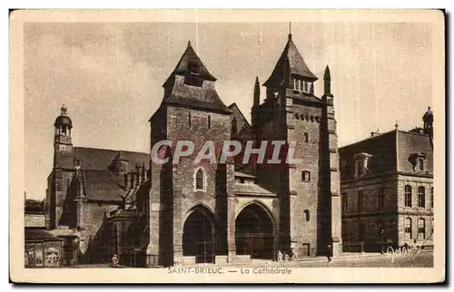 Cartes postales St Brieuc La Cathedrale