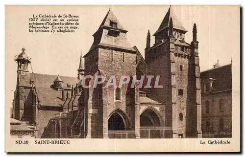 Cartes postales Saint Brieuc La Cathedrale