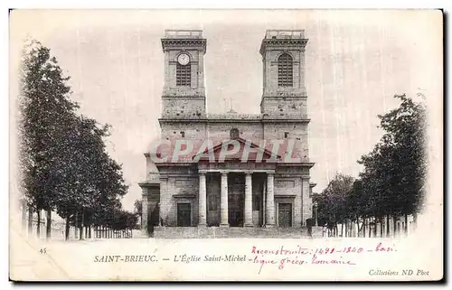 Cartes postales Saint Brieuc L Eglise Saint Micbel