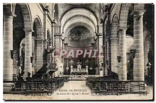 Cartes postales Saint Brieuc Interieur de L Eglise St Michel