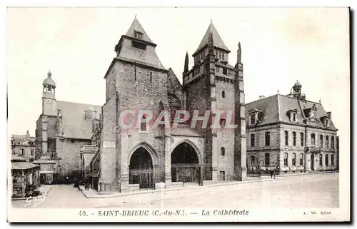 Cartes postales Saint Brieuc La Cathedrale