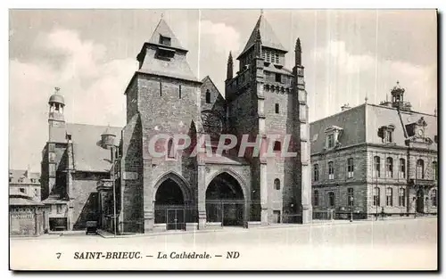 Cartes postales Saint Brieuc La Cathedrale