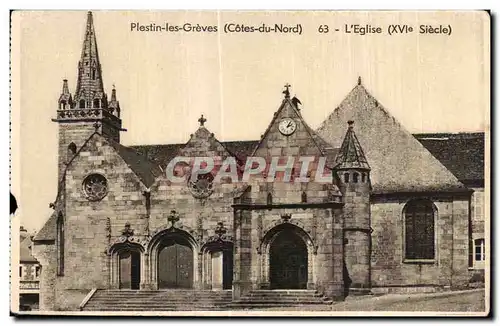 Cartes postales Plestin Les Greves L Eglise