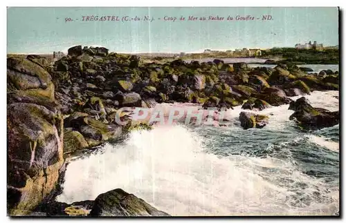 Ansichtskarte AK Tregastel Ceup de Mer au Rocher du Gouffre