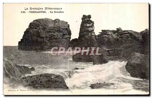 Cartes postales La Bretagne Pittoresque Tregastel Le Gouffre