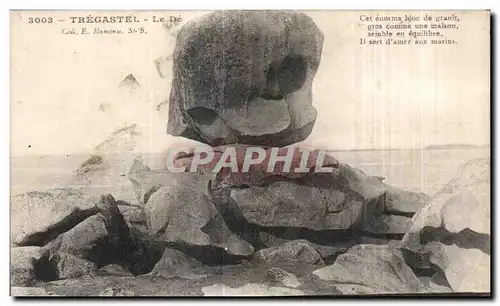 Cartes postales Tregastel Le De Cet enorma hloc de granit gros comma une maison II sert d amer aux Marins