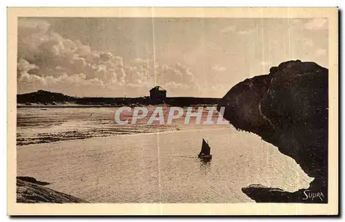 Cartes postales Tregastel La greve Bianche vue du sentier Douanier