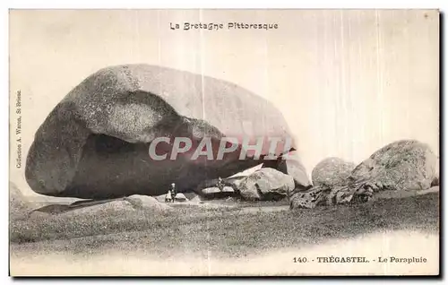 Cartes postales Le Bretagne Pittoresque Tregastel Le Parapluie