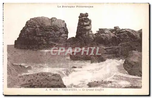 Cartes postales La Bretagne Pittoresque Tregastel Le Grand Gouffre