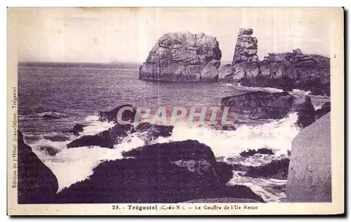 Cartes postales Tregastel Le Gouffre de I lle Renot