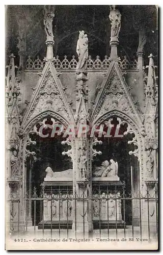 Cartes postales Cathedrale de Treguier Tombeau de Saint Yves