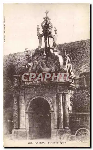 Ansichtskarte AK Carnac Porche de L Eglise