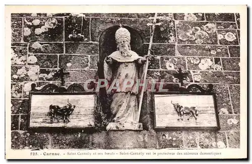 Cartes postales Carnac Saint Cornely et ses Boeufs Saint Cornely est le Protecteur des animauk