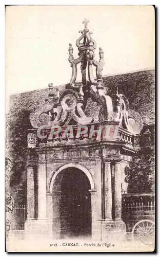 Cartes postales Carnac Porche de I Eglise