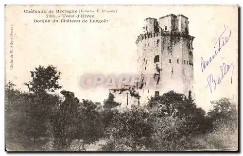 Cartes postales Tour d Elven Donjon du Chateau de Largoet