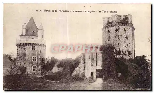 Ansichtskarte AK Environs de Vannes Forteresse de Largoet Les Tours d Elven