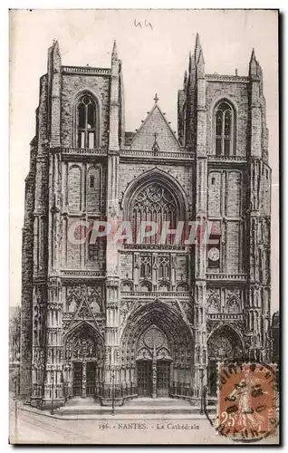 Cartes postales Nantes La Cathedrale