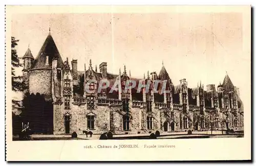 Ansichtskarte AK Chateau de Josselin Facade interieure