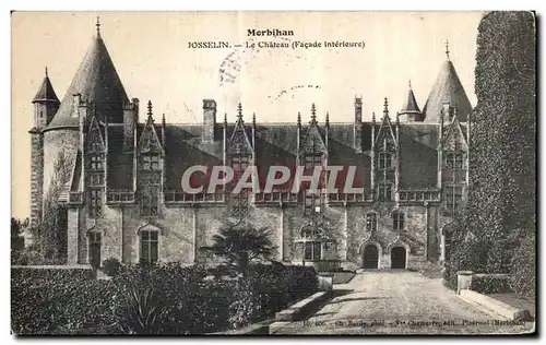 Cartes postales Morbihan Josselin Le Chateau (Facade Interieure)