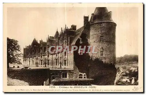 Ansichtskarte AK Chateau de Josselin Le Mars Le Marechal de Beaumanoir