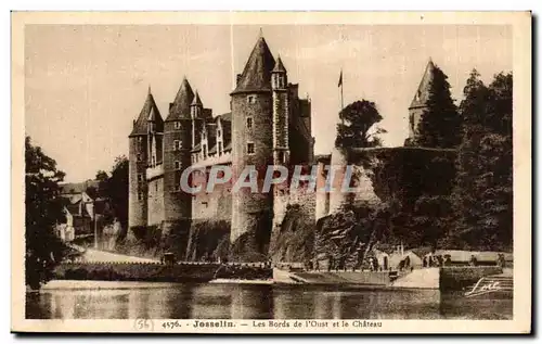 Cartes postales Josselin Les Bords de I Oust et le Chateau