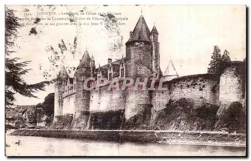 Cartes postales Josselin Les Bords de I Oust et le Chateau