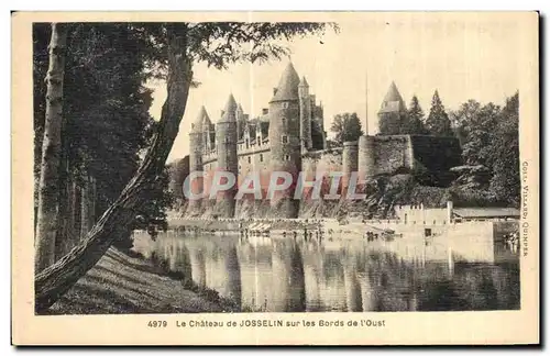 Cartes postales Le Chateau de Josselin sur les Bords de I Oust