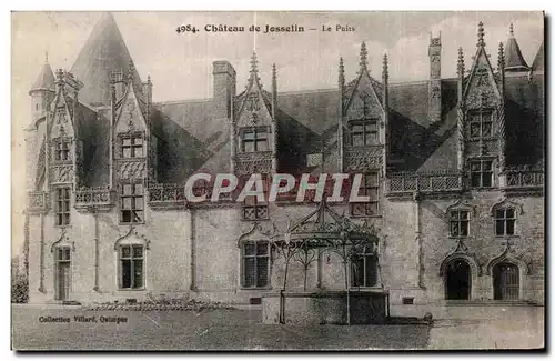 Cartes postales Chateau de Josselin La Puits