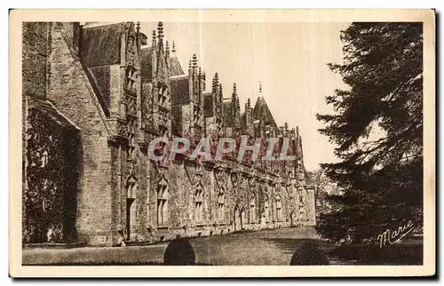 Cartes postales Chateau de Josselin Facade Interieure reconstruite entre par Jean de Rohan