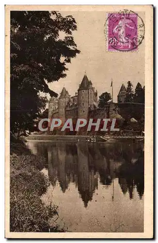 Ansichtskarte AK Bretagne Josselin (Morbihan) Les Bords de I Oust et le Chateau