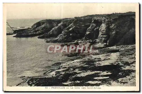 Cartes postales Prefailles La Cote vers Saint Gildas