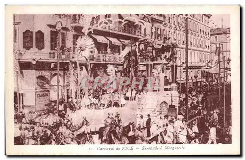 Cartes postales Carnaval de Nice Serenade a Marguerite