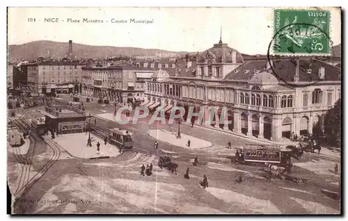 Cartes postales Nice Place Massena Casino Municipal