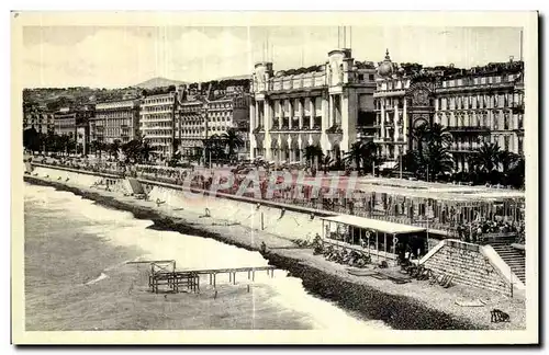 Cartes postales Nice Le Palais De La Mediterranee Et La Promenade Des Anglais