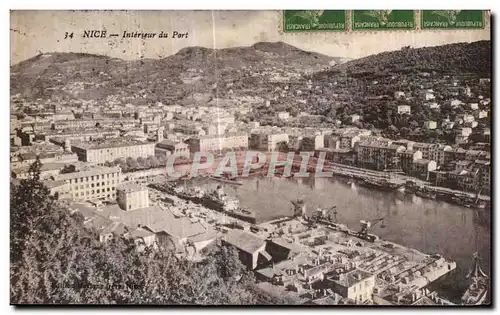 Cartes postales Nice Interieur du Port Bateaux