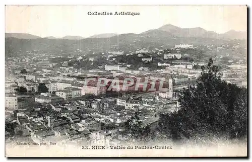 Cartes postales Collection Artistique Nice Vallee du Paillon Cimiez