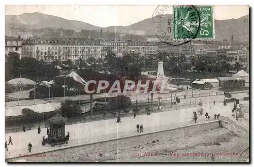 Cartes postales Nice Vue panoramique des Jardins