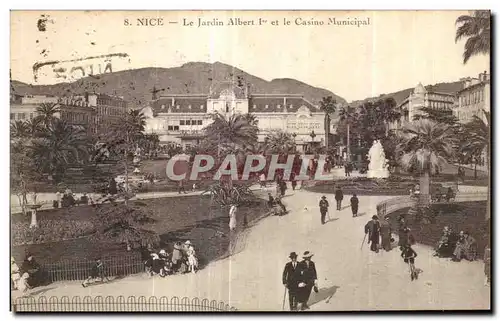 Cartes postales Nice Le Jardin Albert et le Casino Municipal